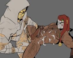 anal anal_sex bandage bandaged_arm bandaged_leg bandages body_hair chastisedhorns cum cum_drip cum_everywhere cum_on_body cum_on_face cum_on_penis cum_on_upper_body darkest_dungeon erect_penis erection gay gay_anal gay_sex hood hood_up jester jester_(darkest_dungeon) jester_cap jester_hat leper_(darkest_dungeon) male male/male male_focus male_only male_penetrated male_penetrating mask masked masked_male nude nude_male penetration penile_penetration penis penis_in_ass penis_out sex