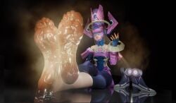 barefoot cosmic_being feet female foot_fetish galacta galacta_(marvel_rivals) giantess goddessetheriao3o marvel marvel_rivals smelly_feet soles sweaty_feet