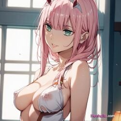 1girls ai_generated anime anime_girl big_breasts breasts dress henhalla.com hentai solo solo_female young younger_female zero_two_(darling_in_the_franxx)