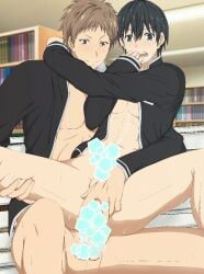 2boys anal anal_sex anus_spread censored censored_penis cum_on_body cum_on_upper_body gay gay_anal gay_sex joro_(oresuki) kisaragi_amatsuyu library male/male male_focus male_penetrated male_penetrating male_penetrating_male ore_wo_suki_nano_wa_omae_dake_ka_yo spreading sun-chan_(oresuki) sweat sweatdrop taiyo_oga variant variant_set yaoi