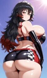 1girls ai_assisted ai_generated amber_eyes big_ass big_breasts black_hair breasts breasts_bigger_than_head curves curvy curvy_body curvy_female curvy_figure curvy_hips dominant_female dress elbow_gloves enormous_breasts ftggtgg gigantic_breasts gloves highleg huge_ass huge_breasts hyper_breasts large_ass large_breasts massive_breasts navel race_queen racequeen red_hair seducing seductive seductive_eyes seductive_look seductive_pose seductive_smile skirt solo solo_female solo_focus sorceress_sophia thick_ass thick_thighs thighhighs two_tone_hair villain villainess