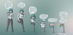 blue_hair cartoon tatsumaki toilet_paper transformation transformation_sequence weird what_has_science_done why wtf