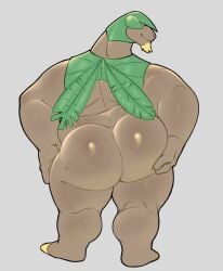 anthro ass balls bara barazoku big_ass furry hunnipanda male male_only muscles muscular nintendo nude penis pokemon solo solo_male tropius