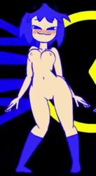 1girls animated aqua_hair ass blinky_(pac-man) blue_eyes bottomless dancing gif long_hair minus8 naked orange_hair pac-man pac-man_(series) pac-man_ghost_dance_(minus8) personification pink_hair pussy rule_63 short_hair socks