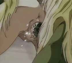 1990s_(style) 1994 1boy all_fours animated animated anus ass blonde_hair blue_hair blush breasts closed_eyes colored_skin demon doggy_style female glowing glowing_eyes green_eyes green_skin hakumouki_(twin_angels) huge_cock interspecies long_hair lowres medium_breasts monster nipples nude oni penis pubic_hair pussy pussy_juice rape retro_artstyle sex sex_from_behind straight tagme takamochi_saeko twin_angels uncensored vaginal_penetration veins veiny_penis