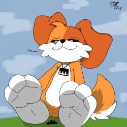 anthro anthro_on_anthro anthro_only anthropomorphic big_feet black_sclera critters_(poppy_playtime) foot_fetish foxylomar furry furry_female furry_only giant_feet happydog(bygenetricsproto) happydog(poppyplaytime) macro macro_female no_humans oc poppy_playtime poppy_playtime_(chapter_3) protect_critters(poppyplaytime) sex smile smiling_critters tagme white_pupils