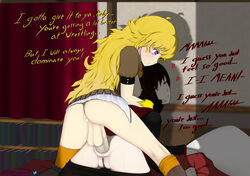 1futa 1girls anal ass dominated female femsub futa_on_female futa_sans_pussy futadom futanari half-sisters half_siblings incest intersex mostly_nude necromalock nude nude_futa purple_eyes pussy red_hair rough ruby_rose rwby sex siblings silver_eyes sisters submissive wet wrestling yang_xiao_long yellow_hair