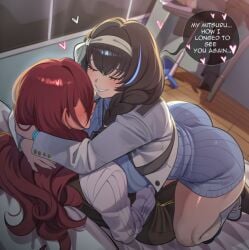 1futa ai_generated female futa_on_female futa_with_female futanari goddess_of_victory:_nikke imminent_sex intersex lovelyzen mary_(nikke) mitsuru_kirijo persona_3