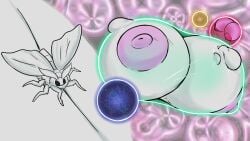 16:9 abstract_background ambiguous_gender antennae_(anatomy) areola arthropod arthropod_abdomen astronomical_hyper background_character big_breasts black_eyes breasts busty_feral cutaway feral filling_up hi_res huge_breasts hyper hyper_breasts insects lepidopteran lying_on_breasts moth neck_tuft pink_areola pink_breasts small_but_busty solo tuft universe unowo white_body white_breasts white_wings widescreen wings