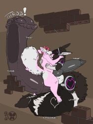 2025 3:4 alley animal_genitalia animal_penis anthro anus ball_tuft balls big_balls big_penis black_penis brick_wall canid canine canine_genitalia canine_penis closed_eyes countershading curled_tail curved_penis dark_body dark_fur digital_media_(artwork) duo english_text equine_genitalia equine_penis erection flat_colors fluffy fluffy_tail fur genitals hair happy heart_(marking) hi_res horn hug huge_balls huge_cock hybrid hyper hyper_balls hyper_genitalia hyper_penis kissing knot knotted_penis lux_(redtail) machine making_out male male/male mammal mane markings medial_ring nude onomatopoeia outside penis penis_size_difference pink_body pink_fur protogen protogen_visor puffy_anus quotethequiet red_hair short_hair signature simple_background sion_allona sitting_on_penis smile smooth_balls sound_effects tail text thick_thighs three-quarter_view tuft wall_(structure)