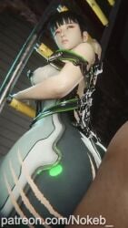 1boy 1girls 3d ambiguous_penetration animated ass ass_jiggle big_ass big_butt big_thighs black_hair bubble_butt clothed clothed_female_nude_male clothed_sex dark-skinned_male delalicious3 eve_(stellar_blade) eve_(stellar_blade)_(cosplay) evilaudio fat_ass light-skinned_female light-skinned_male light_skin looking_back nokeb sex sex_from_behind shorter_than_30_seconds sound standing standing_sex stellar_blade tagme thick_ass thick_butt thick_hips thick_legs thick_thighs video wide_hips