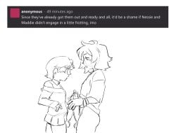 2d 2dickgirls 2futa ask_blog baggy_clothing baggy_shirt big_penis blush bracelet catgrrrlriot closed_eyes clothed_futa dickgirl dickgirl/dickgirl ear_piercing english_text erection frottage futa/futa futa_on_futa futa_only futanari half-dressed hand_on_penis handjob huge_cock hung hung_futa intersex intersex/intersex large_penis looking_pleasured maddie_(catgrrrlriot) masturbation monochrome nessie_(catgrrrlriot) no_panties no_pants original original_character outercourse penis penis_out penises_touching precum request short_hair shoulder_length_hair simple_background size_difference sketch skirt t-shirt t-shirt_only text trans_woman transfem uncensored