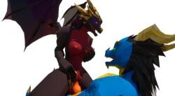 2_penises 3d_(artwork) absurd_res alpha_channel anthro breasts claws cowgirl_position digital_media_(artwork) double_penetration dragon draykan_(character) duo erection female female_penetrated from_front_position genitals hair hand_on_breast hi_res holding_breast horn kobold_dellarte low_poly male male/female male_penetrating male_penetrating_female multi_genitalia multi_penis mythological_creature mythological_scalie mythology nipples nude on_bottom on_top penetration penis scalie sex simple_background transparent_background vaginal_penetration vaginal_penetration vulva wings
