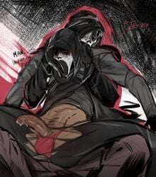2boys big_penis crossdressing crying crying_with_eyes_open dead_by_daylight dominant dominant_male domination full_nelson gay gay_domination gay_male ghostface ghostface_(scream) happy_trail imminent_sex maledom malesub mask masked masked_male necrocto panties penis penis_out precum precum_drip precum_on_penis precum_string ripped_clothing ripped_clothing ripped_pants scream_(franchise) selfcest submissive submissive_male thong torn_clothes torn_clothing treasure_trail veiny_penis