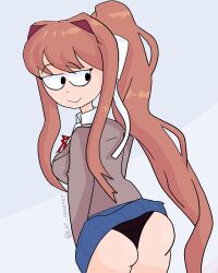 monika (doki doki literature club) from doki doki literature club by karlometer