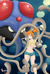 bouncycg human kasumi_(pokemon) nintendo pokemon pokephilia tagme tentacle tentacles