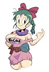 big_breasts big_thighs big_titties blue_hair bulma_briefs bulma_briefs_(post_saiyan_saga) clothing curvaceous curvaceous_female curvaceous_figure curvy curvy_figure curvy_hips cyan_hair dragon_ball dragon_ball_(series) female female_focus female_only loggofrog short_hair