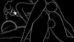 16:9 ambiguous_gender anal animated anthro ass ball_slap balls blush bodily_fluids canid canine drooling duo fluffy from_behind_position genital_fluids genitals hi_res male mammal mounting precum puppysnackz puppysnackz_(character) saliva sex short_playtime slap tail widescreen