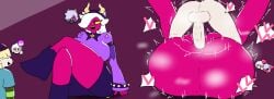 1boy 1girls age_difference ass big_ass big_breasts big_penis brawl_stars colette_(brawl_stars) demon demon_girl demon_horns edit edited enigi09_(edit) female gus_(brawl_stars) human interspecies large_ass large_breasts large_penis male mating_press pink_body sex smaller_male taller_female third-party_edit traced trixie_colette_(brawl_stars) vagina vaginal_penetration vaginal_sex wyimstuck_(artist)