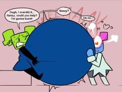about_to_burst awesomesir belly_expansion colored female hyper_belly inflation mario_(series) mimi_(super_paper_mario) nastasia stuffed_belly super_paper_mario tagme