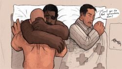 anal anal_sex bed_sex couple cuddling cute demoman demoman_(team_fortress_2) embrace engineer_(team_fortress_2) forced_exposure funny gay gay_sex hug male medic_(team_fortress_2) missionary_position older_male ontarom public_sex shared_bed team_fortress_2 trying_to_sleep unimpressed yaoi
