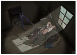 blowjob caught_in_the_act gay gay_sex oral oral_sex protowilson sniper_(team_fortress_2) spy_(team_fortress_2) suit team_fortress_2 yaoi