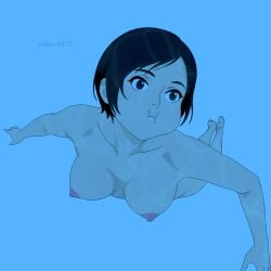 1girls ada_wong arthur4272 capcom female nude resident_evil resident_evil_4 solo tagme underwater