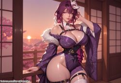 kafka (honkai: star rail) from honkai (series) by curvymommies