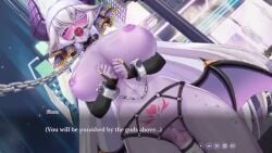 1girls animated aphrodisiac areolae ball_gag belly_button blush bondage breasts breasts_out chain_leash chains collar dark_elf dark_elf_female defeated defeated_villainess degradation dripping dripping_pussy drooling elf elf_ears elf_girl exhibitionism female_focus female_orgasm flora_(the_arrogant_kaiju_princess_and_the_detective_servant) gag gagged game_cg handcuffed handcuffs harness horn horns huge_breasts humiliated humiliating humiliation large_breasts leash_and_collar live2d long_hair longer_than_30_seconds longer_than_8_minutes longer_than_one_minute multiple_orgasms navel nipples orgasm overstimulation panties panties_on_head pointy_ears pubic_tattoo public public_exposure public_humiliation public_indecency punishment purple_skin purple_skinned_female pussy pussy_juice pussy_juice_drip red_eyes restrained saliva saliva_drip sex_toy sex_toy_in_pussy slit_pupils solo solo_focus sound steam sweat tagme tail tattoo the_arrogant_kaiju_princess_and_the_detective_servant thighs underwear underwear_on_head vibrator vibrator_harness vibrator_in_pussy video villainess voice_acted white_hair white_panties white_underwear wings