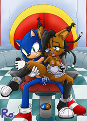 1boy breasts female male nicole_the_lynx pussy sex sonic_(series) sonic_the_hedgehog vaginal_penetration zerbukii