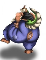 1boy 2025 anus ass big_ass crash_(series) dingodile gay male male_only solo sunflowerfox tagme torn_clothes video_games yaoi