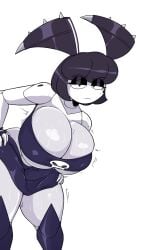 1girls 2025 2d 2d_(artwork) 2d_artwork ass big_ass big_breasts boots breasts clothed clothed_female clothing eyeshadow female female_focus female_only fingerless_gloves fully_clothed fully_clothed_female gloves heel_boots heels jenny_wakeman light-skinned_female light_skin midriff my_life_as_a_teenage_robot nickelodeon paramount_pictures robot robot_girl screenshot skull_print solo solo_female solo_focus spiked_hair spikes theimmortalguy thick_thighs thighs tube_top tubetop xj-9