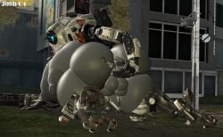 3d anal_sex extreme_size_difference female female_penetrated helping holding_partner josh-u4 lifted_by_another male mecha penetration robot smaller_male source_filmmaker spectre_(titanfall) taller_female titanfall titanfall_2 tone_(titanfall)