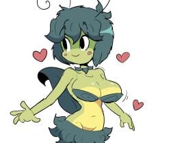 big_ass big_breasts big_breasts big_butt big_thighs big_titties clothing curvaceous curvaceous_female curvaceous_figure curvy curvy_figure curvy_hips female female_focus female_only green_hair green_skin loggofrog original original_character