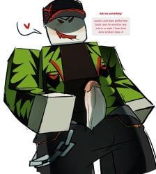 1boy 1male biting_lip biting_own_lip block_tales griefer_(block_tales) request roblox roblox_game robloxian sabobonds solo_male strawpage_request