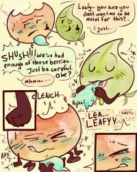 battle_for_dream_island battle_for_dream_island_again bfb bfdi bfdia fellatio firey_(bfdi) leafy_(bfdi) object_shows tentacle_penis