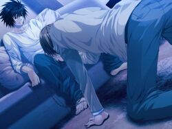 censored death_note gay l_lawliet light_yagami male male/male male_only tagme yaoi