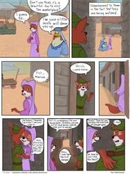 anthro canine chicken comic disney female fox fur furry lady_kluck maid_marian male mammal piou_piou_master robin_hood_(character) robin_hood_(disney) straight