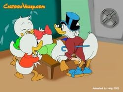 2003 cartoonvalley.com dewey_duck disney ducktales helg huey_duck humiliation louie_duck penis rape restrained scrooge_mcduck webby_vanderquack what_the_fuck