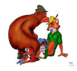 2002 anthro canine disney female fox fur furry little_john maid_marian male mammal penis robin_hood_(character) robin_hood_(disney) straight turk128