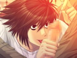 censored death_note gay l_lawliet light_yagami male male/male male_only tagme yaoi