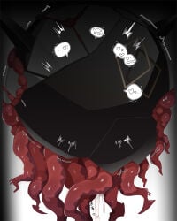 arknights bestiality commentary_request eaten_then_fucked highres inside_creature interspecies kataokasan large_variant_set monster monster_on_female no_humans originium_slug_(arknights) simple_background tentacle_sex tentacles variant_set vore