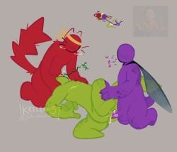 3boys alan_becker animation_vs_minecraft blowjob boypussy cat_boy cum cum_in_mouth cum_in_pussy deep_throat green_(avm) keelians minecraft purple_(avm) pussy red_(avm) tail threesome transman vaginal_penetration vaginal_sex