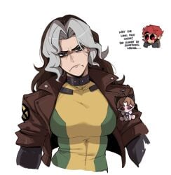 1girls big_breasts canon_couple female female_focus gambit gambit_(marvel_rivals) inde_navarrette looking_at_viewer marvel marvel_rivals masoq095 obsession_(film) pout pouting rogue_(marvel_rivals) rogue_(x-men) sad sad_face