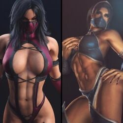 2girls 3d big_ass big_breasts breasts curvaceous curvy curvy_figure edenian female female_only hips hourglass_figure huge_ass huge_breasts humanoid kitana large_ass large_breasts legs light-skinned_female light_skin low_quality mature mature_female midway mileena mortal_kombat netherrealm_studios shizzyzzzzzz slim_waist thick thick_hips thick_legs thick_thighs thighs voluptuous voluptuous_female waist wide_hips