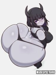 1girls 2025 above_view annoyed_expression ass ass_bigger_than_body ass_bigger_than_head ass_bigger_than_torso ass_body ass_built_separately ass_cleavage ass_crack barely_clothed barely_clothed_female big_ass big_breasts black_clothing black_crop_top black_hair black_hair_female black_thighhighs blush blushing_female bob_cut bottom_heavy breasts bubble_butt cleavage crop_top curvy curvy_body curvy_female curvy_figure demon demon_girl demon_horns demon_humanoid fat_ass female female_humanoid gigantic_ass gray_skinned_female grey_skin grey_skinned_female hi_res horn huge_ass huge_breasts humanoid humanoid_female looking_back looking_back_at_viewer looking_up looking_up_at_viewer matospectoru monkechrome nipple_bulge original pale_skin posing purple_eyes purple_eyes_female sera_(monkechrome) shiny shiny_ass short_hair short_hair_female shortstack shoulders_exposed signature signature_artist_name simple_background skindentation small_breasts solo solo_female string string_panties succubus succubus_horns sweat sweatdrop sweating text thick_thighs thighhighs thong twitter_link viewed_from_behind voluptuous voluptuous_female voluptuous_humanoid watermark wide_hips