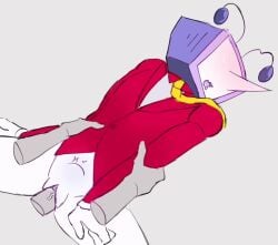 animated animation belly_bulge blush bottomless cuntboy cuntboy/male cuntboy_focus cuntboy_penetrated deltarune disembodied_hands disembodied_penis drooling loop male_on_cuntboy no_pants object_head penetration penis penis_in_pussy pussy sarrwrr solo_focus suit_jacket tagme television tenna_(deltarune) tie tv_head vaginal vaginal_penetration vaginal_sex video white_body