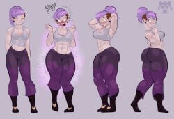 amity_blight big_ass disney evil_raccoon female female_only muscles muscular muscular_female the_owl_house thick thick_ass thick_hips thick_legs thick_thighs
