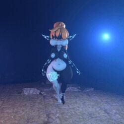 1girls 3d_animation animated aquaphilia breasts bubbles female female_only imp imp_midna midna nintendo nipples nude puffy_cheeks pussy ruins solo the_legend_of_zelda twilight_princess underwater wide_hips zantzusui