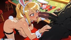 1boy ai_generated animal_ears anthro anthro_dominating_human ass bent_over big_breasts black_footwear blonde_hair blue_eyes blush bow bowtie breasts card chair cock_shock colored_skin dark-skinned_male dark_skin detached_collar erection fake_animal_ears fake_tail female fishnet_thighhighs fishnets furry furry_male furry_on_human furry_with_non-furry high_heels huge_cock human_female interracial interspecies kneeling large_breasts large_penis long_hair looking_at_penis male_anthro/female_human medium_breasts metroid muscular muscular_male nintendo nipples nude on_table open_mouth pale-skinned_female patreon patreon_username penis penis_awe playboy_bunny playing_card poker_chip ponytail precum rabbit_ears rabbit_tail red_bow samus_aran solo_focus squatting straight sweat symbol-shaped_pupils table tail teeth testicles thighhighs uncensored veins veiny_penis watermark wienergens wrist_cuffs